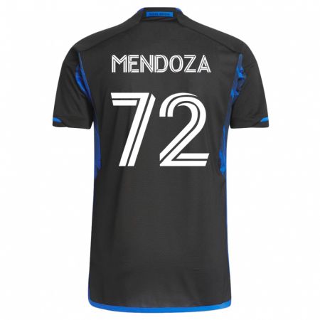 Kandiny Lapset Edwyn Mendoza #72 Sininen Musta Kotipaita 2023/24 Lyhythihainen Paita T-Paita