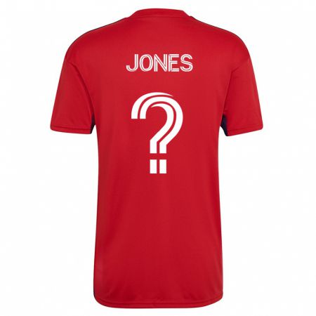 Kandiny Lapset Jordan Jones #0 Punainen Kotipaita 2023/24 Lyhythihainen Paita T-Paita