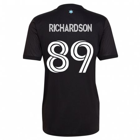 Kandiny Lapset Nick Richardson #89 Musta Kotipaita 2023/24 Lyhythihainen Paita T-Paita
