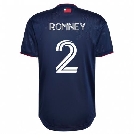 Kandiny Lapset Dave Romney #2 Laivasto Kotipaita 2023/24 Lyhythihainen Paita T-Paita