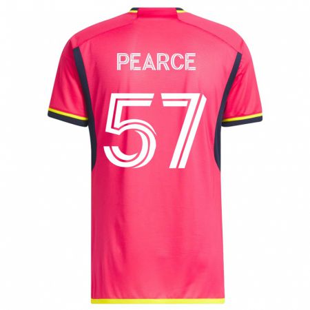 Kandiny Lapset Tyson Pearce #57 Vaaleanpunainen Kotipaita 2023/24 Lyhythihainen Paita T-Paita