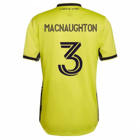 Kandiny Lapset Lukas Macnaughton #3 Keltainen Kotipaita 2023/24 Lyhythihainen Paita T-Paita