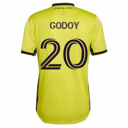 Kandiny Lapset Aníbal Godoy #20 Keltainen Kotipaita 2023/24 Lyhythihainen Paita T-Paita