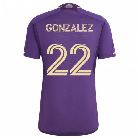 Kandiny Lapset Gastón González #22 Violetti Kotipaita 2023/24 Lyhythihainen Paita T-Paita