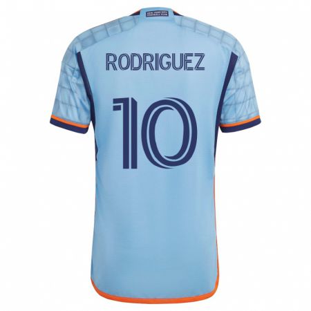 Kandiny Lapset Santiago Rodríguez #10 Sininen Kotipaita 2023/24 Lyhythihainen Paita T-Paita