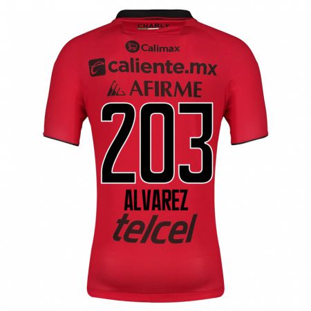 Kandiny Lapset Jaime Álvarez #203 Punainen Kotipaita 2023/24 Lyhythihainen Paita T-Paita