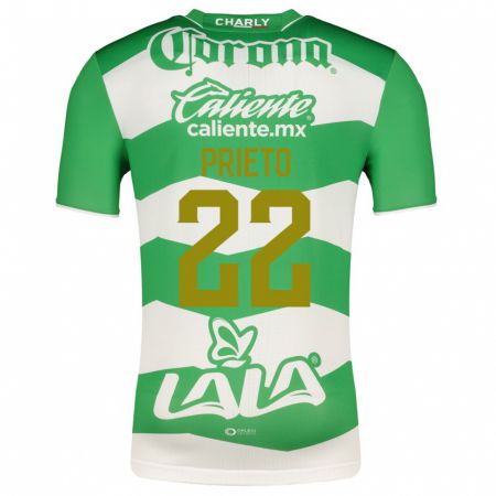 Kandiny Lapset Ronaldo Prieto #22 Vihreä Kotipaita 2023/24 Lyhythihainen Paita T-Paita