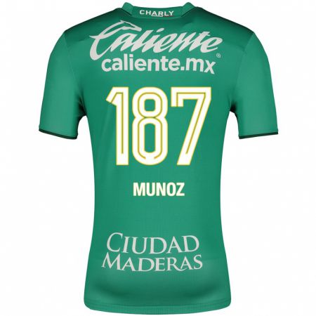 Kandiny Lapset Diego Muñoz #187 Vihreä Kotipaita 2023/24 Lyhythihainen Paita T-Paita