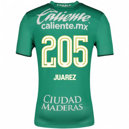Kandiny Lapset Moisés Juárez #205 Vihreä Kotipaita 2023/24 Lyhythihainen Paita T-Paita