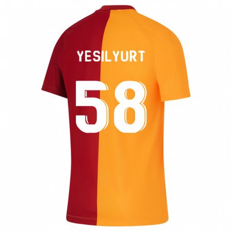Kandiny Lapset Ali Yeşilyurt #58 Oranssi Kotipaita 2023/24 Lyhythihainen Paita T-Paita