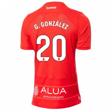Kandiny Lapset Giovanni González #20 Punainen Kotipaita 2023/24 Lyhythihainen Paita T-Paita