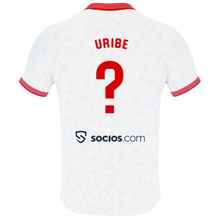 Kandiny Lapset Raúl Uribe #0 Valkoinen Kotipaita 2023/24 Lyhythihainen Paita T-Paita