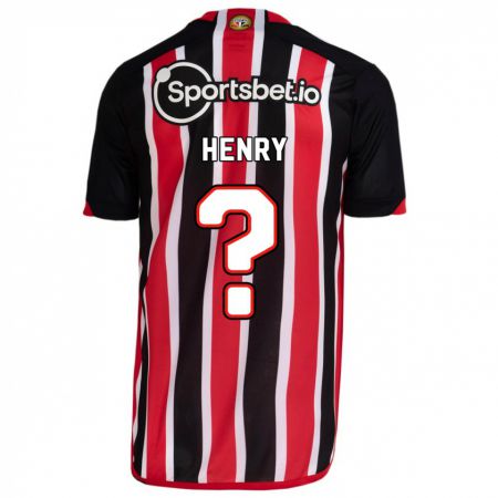 Kandiny Lapset Thierry Henry #0 Sininen Punainen Vieraspaita 2023/24 Lyhythihainen Paita T-Paita