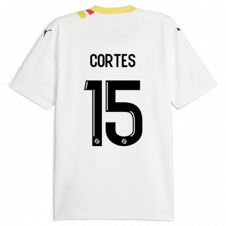 Kandiny Lapset Óscar Cortés #15 Musta Vieraspaita 2023/24 Lyhythihainen Paita T-Paita