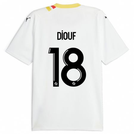 Kandiny Lapset Andy Diouf #18 Musta Vieraspaita 2023/24 Lyhythihainen Paita T-Paita
