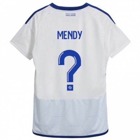 Kandiny Lapset François Mendy #0 Valkoinen Vieraspaita 2023/24 Lyhythihainen Paita T-Paita