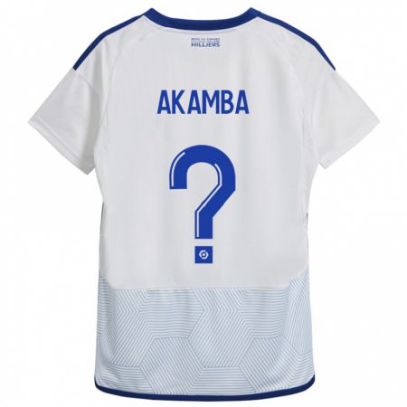 Kandiny Lapset Fred Akamba #0 Valkoinen Vieraspaita 2023/24 Lyhythihainen Paita T-Paita