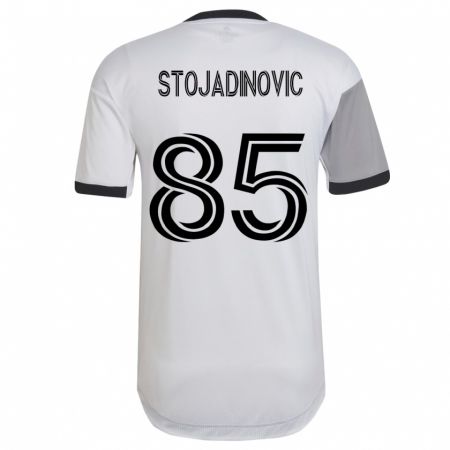 Kandiny Lapset Marko Stojadinovic #85 Valkoinen Vieraspaita 2023/24 Lyhythihainen Paita T-Paita