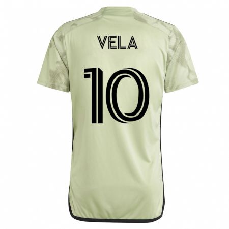Kandiny Lapset Carlos Vela #10 Vihreä Vieraspaita 2023/24 Lyhythihainen Paita T-Paita