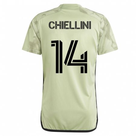 Kandiny Lapset Giorgio Chiellini #14 Vihreä Vieraspaita 2023/24 Lyhythihainen Paita T-Paita
