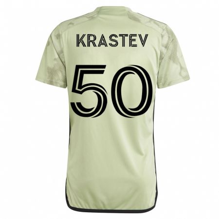 Kandiny Lapset Filip Krastev #50 Vihreä Vieraspaita 2023/24 Lyhythihainen Paita T-Paita