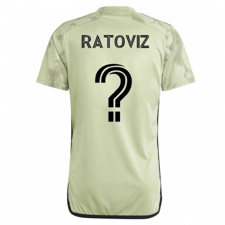 Kandiny Lapset Tamir Ratoviz #0 Vihreä Vieraspaita 2023/24 Lyhythihainen Paita T-Paita