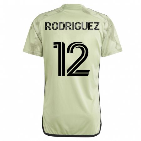Kandiny Lapset Jeremi Rodríguez #12 Vihreä Vieraspaita 2023/24 Lyhythihainen Paita T-Paita