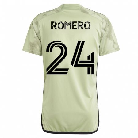 Kandiny Lapset Javen Romero #24 Vihreä Vieraspaita 2023/24 Lyhythihainen Paita T-Paita