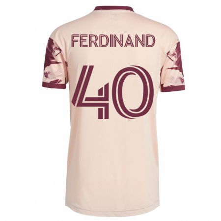 Kandiny Lapset Keesean Ferdinand #40 Luonnonvalkoinen Vieraspaita 2023/24 Lyhythihainen Paita T-Paita