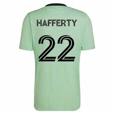 Kandiny Lapset Joe Hafferty #22 Vaaleanvihreä Vieraspaita 2023/24 Lyhythihainen Paita T-Paita