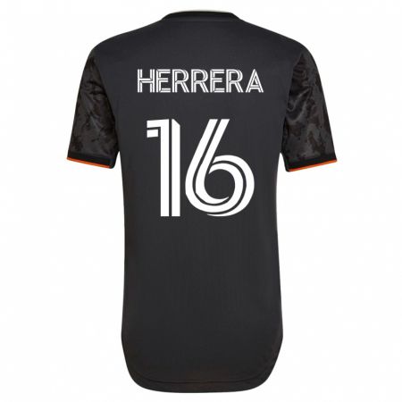 Kandiny Lapset Héctor Herrera #16 Musta Vieraspaita 2023/24 Lyhythihainen Paita T-Paita