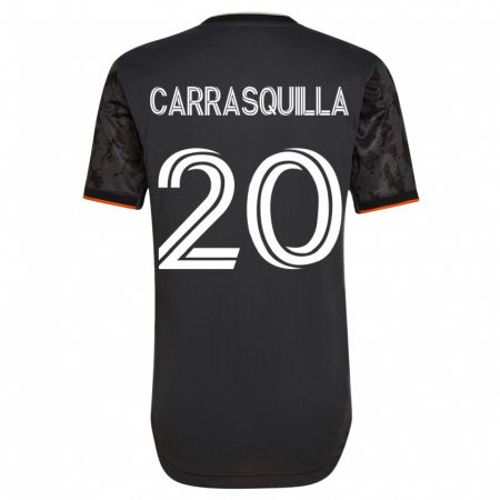 Kandiny Lapset Adalberto Carrasquilla #20 Musta Vieraspaita 2023/24 Lyhythihainen Paita T-Paita