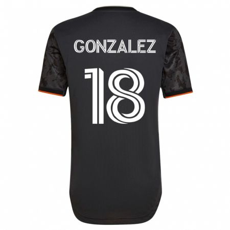 Kandiny Lapset Diego Gonzalez #18 Musta Vieraspaita 2023/24 Lyhythihainen Paita T-Paita