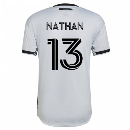 Kandiny Lapset Nathan #13 Valkoinen Vieraspaita 2023/24 Lyhythihainen Paita T-Paita