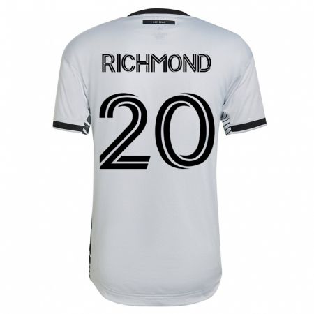 Kandiny Lapset Will Richmond #20 Valkoinen Vieraspaita 2023/24 Lyhythihainen Paita T-Paita