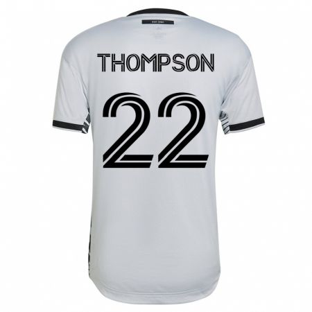 Kandiny Lapset Tommy Thompson #22 Valkoinen Vieraspaita 2023/24 Lyhythihainen Paita T-Paita