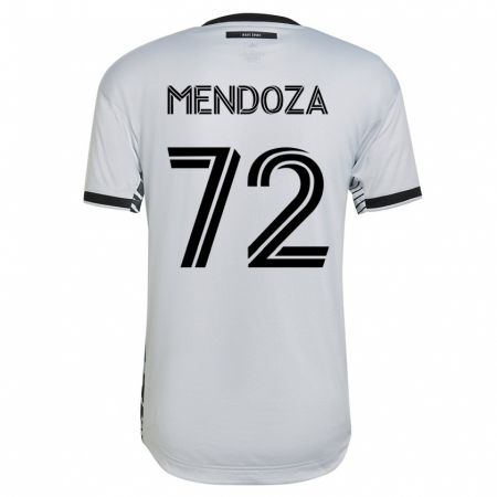 Kandiny Lapset Edwyn Mendoza #72 Valkoinen Vieraspaita 2023/24 Lyhythihainen Paita T-Paita