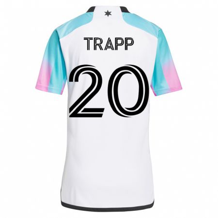 Kandiny Lapset Wil Trapp #20 Valkoinen Vieraspaita 2023/24 Lyhythihainen Paita T-Paita