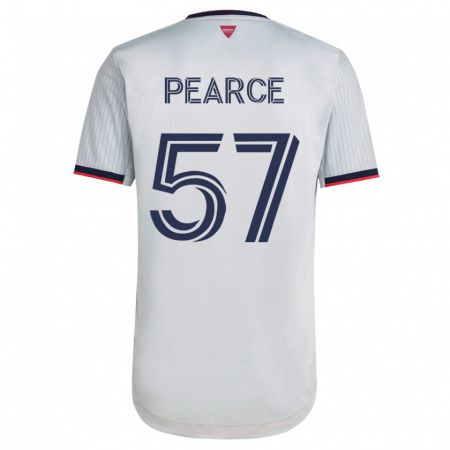 Kandiny Lapset Tyson Pearce #57 Valkoinen Vieraspaita 2023/24 Lyhythihainen Paita T-Paita