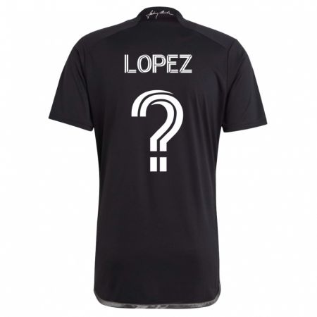 Kandiny Lapset Alejandro Velazquez-Lopez #0 Musta Vieraspaita 2023/24 Lyhythihainen Paita T-Paita