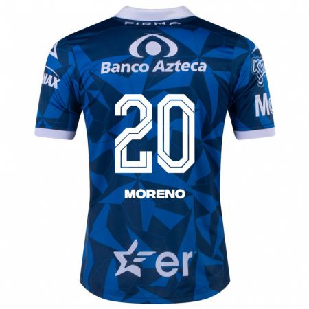 Kandiny Lapset Ximena Moreno #20 Sininen Vieraspaita 2023/24 Lyhythihainen Paita T-Paita