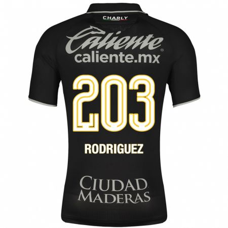 Kandiny Lapset César Rodríguez #203 Musta Vieraspaita 2023/24 Lyhythihainen Paita T-Paita