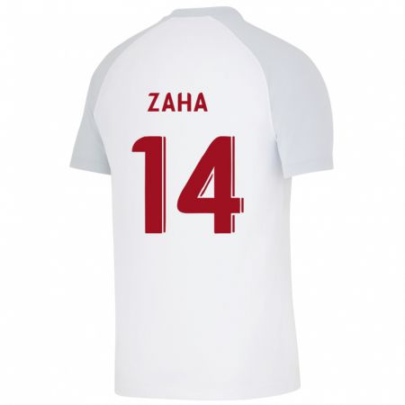Kandiny Lapset Wilfried Zaha #14 Valkoinen Vieraspaita 2023/24 Lyhythihainen Paita T-Paita
