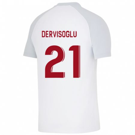 Kandiny Lapset Halil Dervişoğlu #21 Valkoinen Vieraspaita 2023/24 Lyhythihainen Paita T-Paita