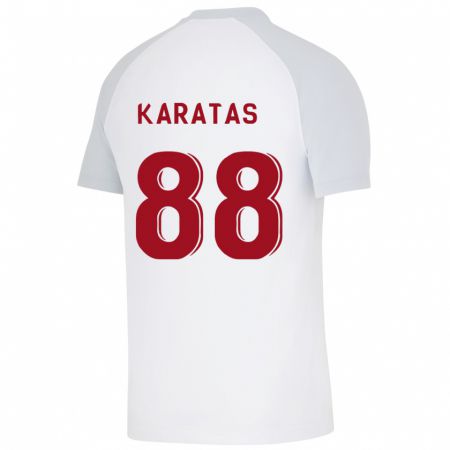 Kandiny Lapset Kazımcan Karataş #88 Valkoinen Vieraspaita 2023/24 Lyhythihainen Paita T-Paita