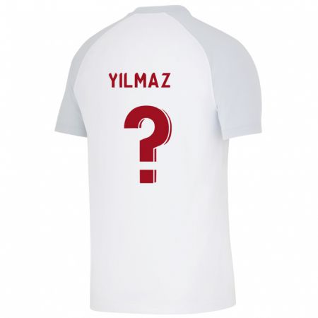 Kandiny Lapset Berat Yilmaz #0 Valkoinen Vieraspaita 2023/24 Lyhythihainen Paita T-Paita