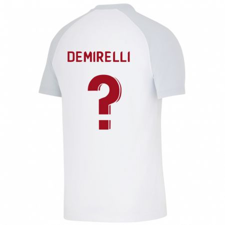 Kandiny Lapset Ahmet Demirelli #0 Valkoinen Vieraspaita 2023/24 Lyhythihainen Paita T-Paita