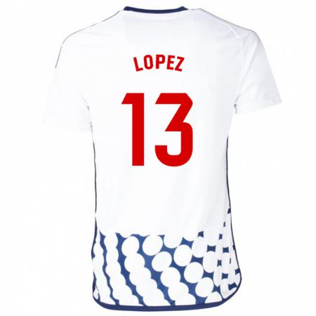 Kandiny Lapset Luis López #13 Valkoinen Vieraspaita 2023/24 Lyhythihainen Paita T-Paita