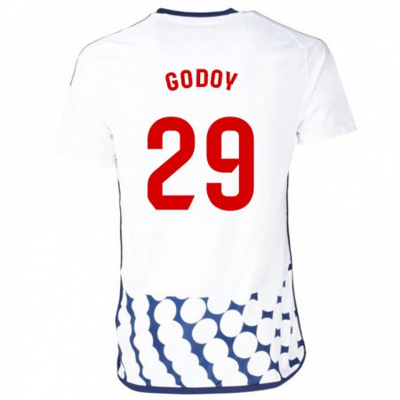 Kandiny Lapset Alan Godoy #29 Valkoinen Vieraspaita 2023/24 Lyhythihainen Paita T-Paita