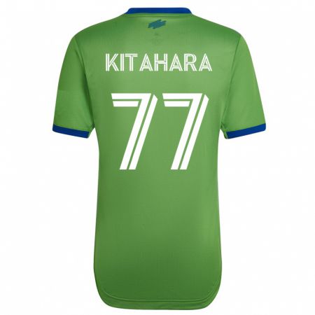 Kandiny Miesten Sota Kitahara #77 Vihreä Kotipaita 2023/24 Lyhythihainen Paita T-Paita